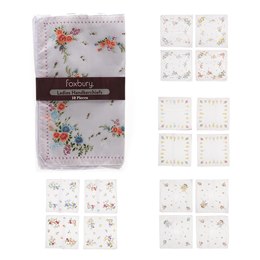 HK020 Ladies 10 Pack Printer Hankies