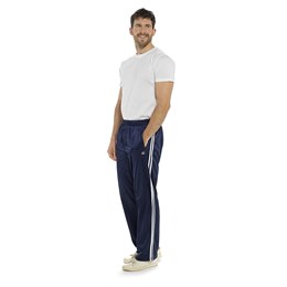 HT023 Mens Side Stripe Leisure Pant - Navy