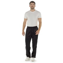HT024PLS Mens Plus Size Side Stripe Leisure Pants - Black