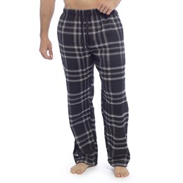 HT045 Mens Yarn Dyed Check Pants - Black Check