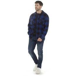 HT133 Mens Polar Fleece Shirt with 2 Breast Pockets - Blue