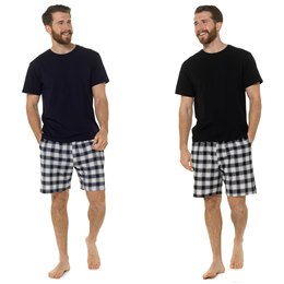 HT240 Men's Foxbury Jersey Short Sleeve T-Shirt & Woven Check Shorts - (24pcs)