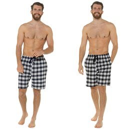 HT241 Men's Foxbury Twin Pack Check Shorts - (24pcs)