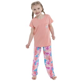 LN013 Kids Follow That Dream Watermelon AOP Pyjamas - Peach Print -