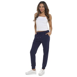 LN1364 Ladies Indigo Slim Fit Jogger Brushed inside