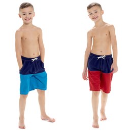 LN147 Boys Colourblock Swim Shorts