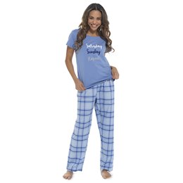 Foxbury Ladies Yarn Dyed Pyjama Trousers 