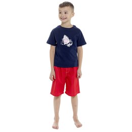 LN158 Boys Shark Print Top