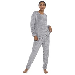 LN1678 Ladies Follow That Dream Grey Zebra Flannel Fleece Lounge Set