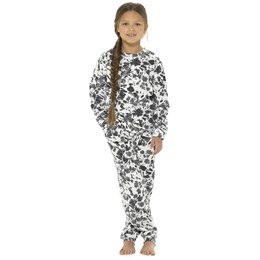 LN252 Girls Fleece Tie Dye Pyjama Set