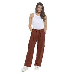 LN432 Ladies Linen Blend Utility Trouser in Rust