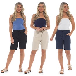 LN564B Ladies Linen Shorts