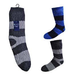 SK076A Men's Striped Slipper Socks