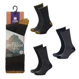 SK1014 Mens 2pk Outdoor Socks