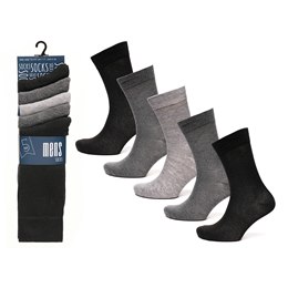 SK1062 Men's 5 Pack Socks - Grey Marl -