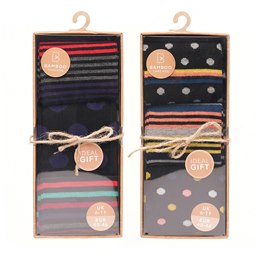 SK1140 Mens 3 Pk Bamboo Design Socks in Gift Box