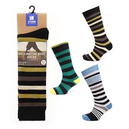 SK1162 Men's Design Wellington Boot Socks