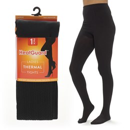 SK1247 Ladies 1pk Cable Fleece Lined Thermal Tights