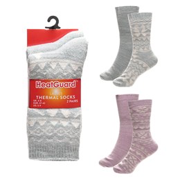 SK1260 Ladies 2pk soft Thermal Socks