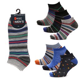 SK1348 Mens 3 Pack Design Trainer Socks   - (144)