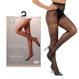 SK1418 Ladies 20D Polk Dot Design Tights