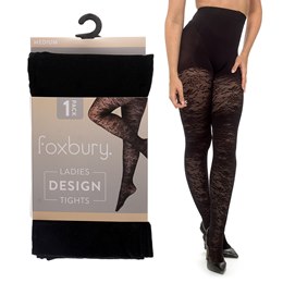 SK1419 Ladies 60D Flower Design Tights