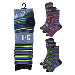 SK143 Mens 3 Pack Design Socks