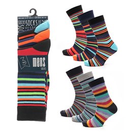 SK143A Mens 3 Pack Design Socks