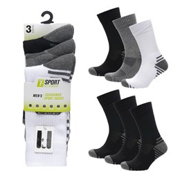 SK1544 Mens 3pk Cushion Socks - (72)