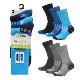SK1545 Mens 3pk Cushion Socks - (72)