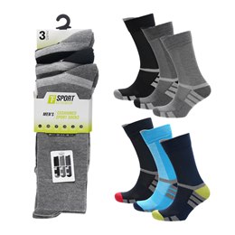 SK1546 Mens 3pk Sport Socks  - (72)