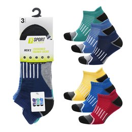 SK1549 Mens 3pk Cushioned Trainer Socks  - (96)