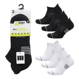 SK1554 Adults 3pk Cushioned Trainer Socks  - (96)