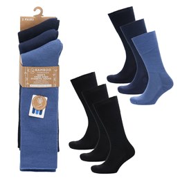 SK1604 Mens 3pk Bamboo cushion long Diabetic Socks  - (72)