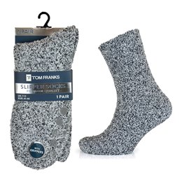 SK172 Men's Grey Cosy Slipper Socks