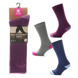SK182A Ladies Wellington Boot Socks