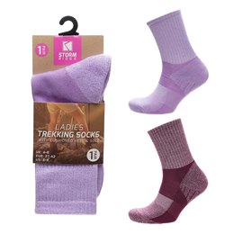 SK275A Ladies 1pr Trekking Socks