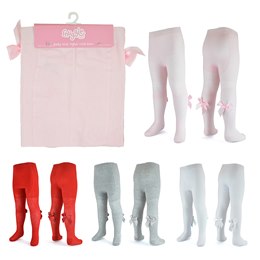 SK380 Baby Girls Tights with Bow
