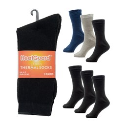 LADIES THERMAL HEATGUARD Knee High,Over The Knee Socks Black