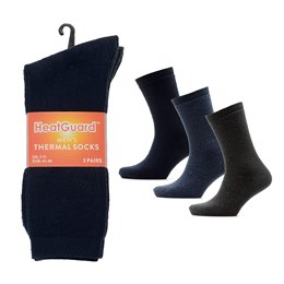 SK633 Mens 3 Pack Assorted Colour Thermal Socks