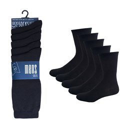 SK675 Mens 5 Pack Socks - Black Pack
