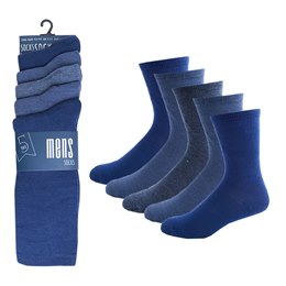 SK676 Mens 5 Pack Socks - Blue Pack