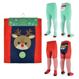 SK841 Babies Christmas Bum DesignTights