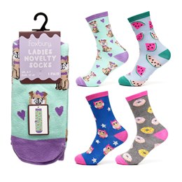 SK958A Ladies Novelty Design Socks