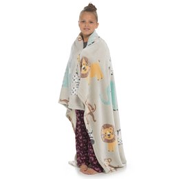 TC297 Safari Print Glow in the Dark Throw/Blanket